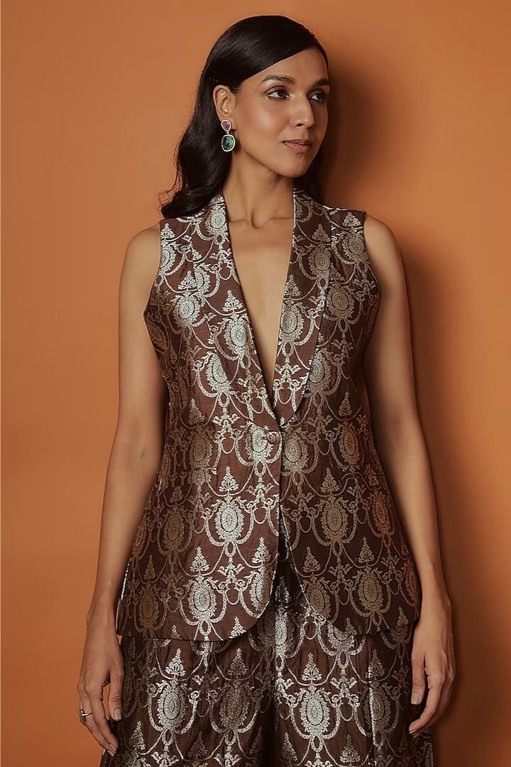 Banarasi Brocade Blazer Jacket