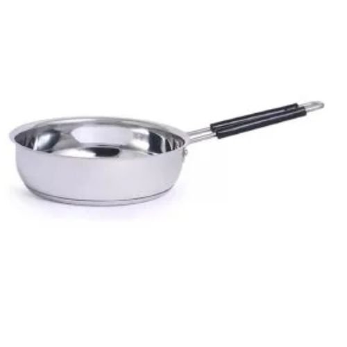 Stainless Steel Heavy 22 Gauge Fry Pan With Sandwich Bottom