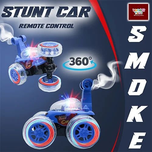 Smoke Spray Stunt Car Blue