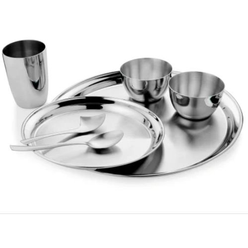 5 Piece Stainless Steel Dinner Set