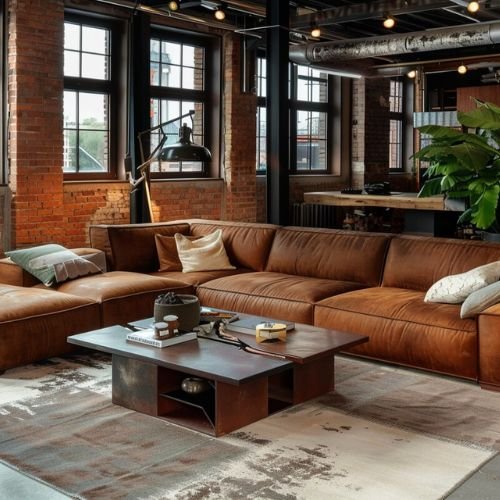 Contemporary Walnut Island Kitchen Design With Floor To Ceiling Cabinets And Quartz Counter
