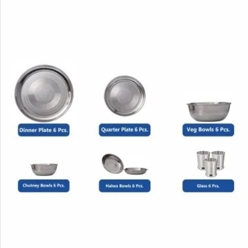 61 Piece Stainless Steel Dinner Set