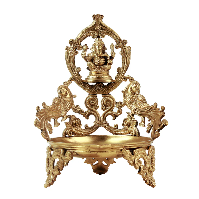 Antique Brass Gandaberunda Sculpture