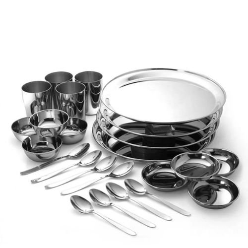 24 Piece Stainless Steel Dinner Set