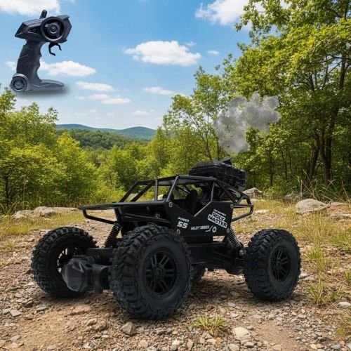 Rock Master Car ( Black ) With Smoke