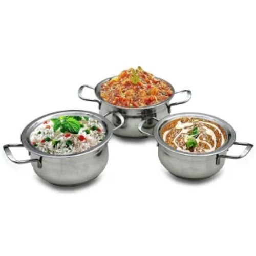 Stainless Steel Serving Bowls with handle