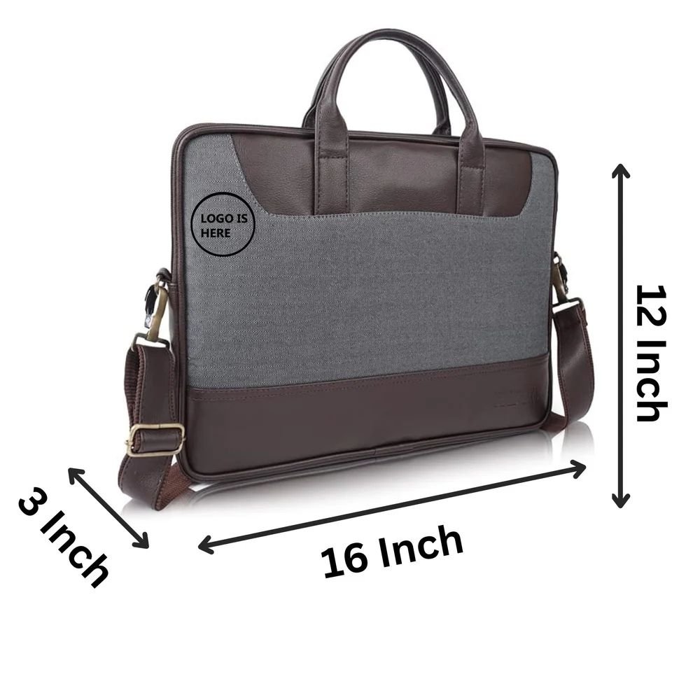 Unisex  Pu Leather Office Laptop Bag