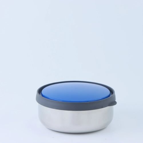 Kiaraa Stainless Steel Kiwi Bowl Dibbi Set with colourful LId