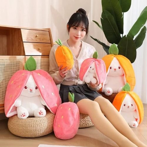 Rabbit Pouch Soft Toys