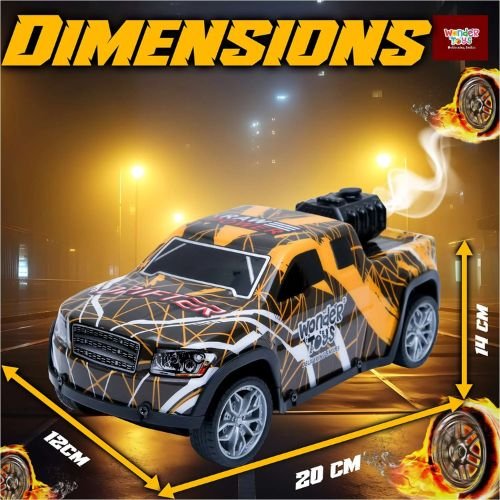 Off Road Chase Colorful Light Car Yellow