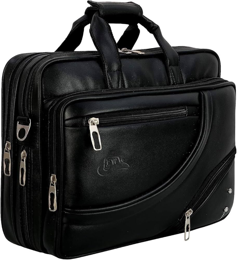 Unisex  Pu Leather Office Laptop Bag