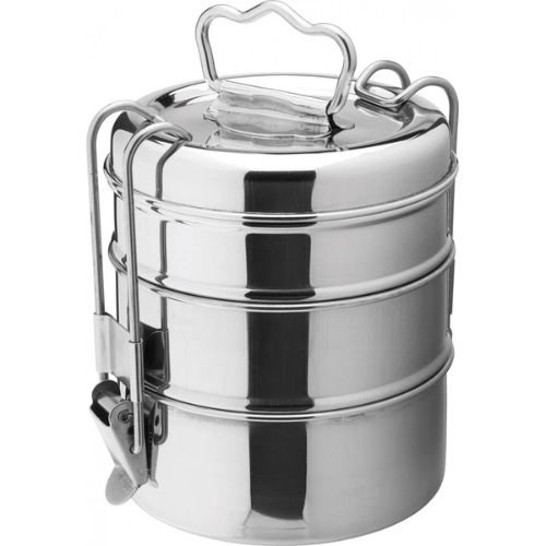 3 Container Stainless Steel Clip Tiffin Box