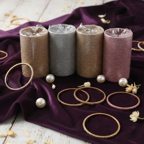 Glass Bangles Sets - Dhoom4 Elegant Curly Style Cut Bangle For Mixmatch