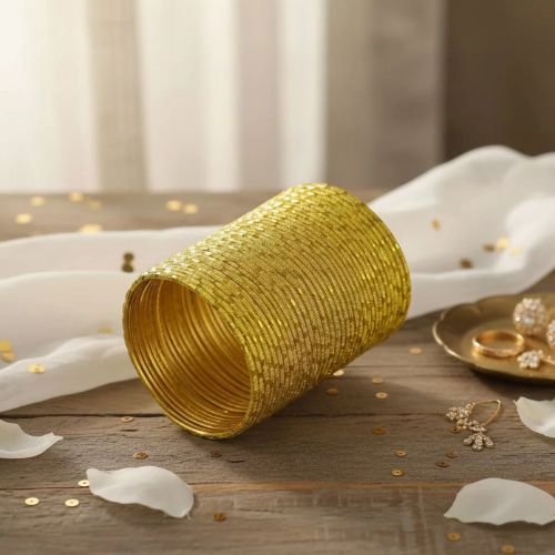 Ambani Plain Metal Bangles Set