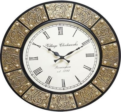 Wooden Coaster Wall Clock