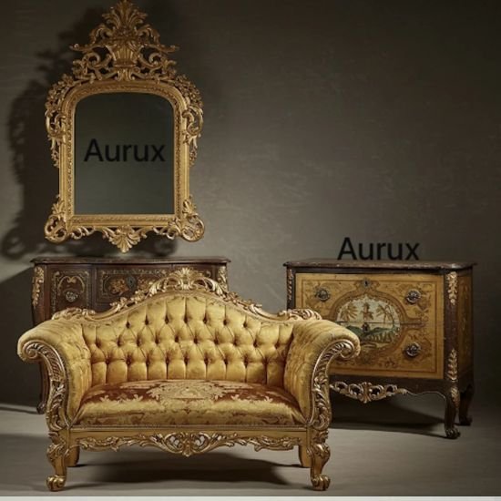 Custom Antique Gold Furniture