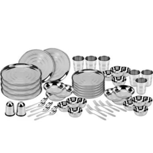 Pack of 50 Piece Stainless Steel Dinner Set