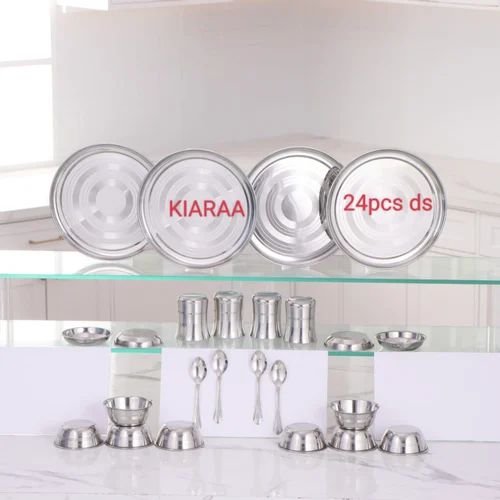 Kiaraa 24 Piece Stainless Steel Dinner Set