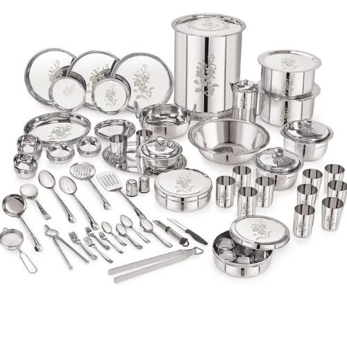 Kitchen Set121 Pcs Stainless Steel Dinner Set DRUM SET