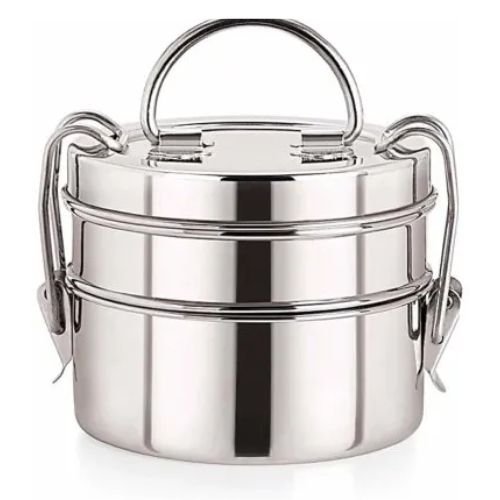 2 Container Stainless Steel Clip Tiffin Box