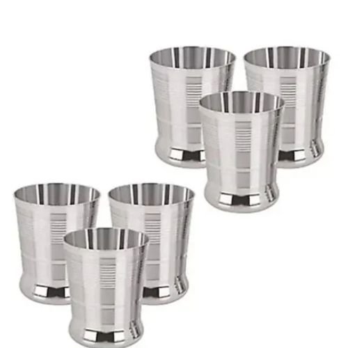 6 Pieces Stainless Steel Glass