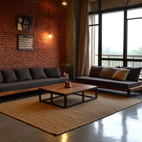 Contemporary Walnut Island Kitchen Design With Floor To Ceiling Cabinets And Quartz Counter