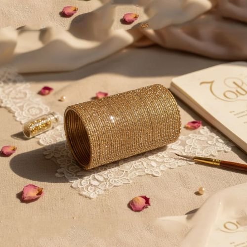 Glass Bangles Sets - Dhoom4 Elegant Curly Style Cut Bangle For Mixmatch