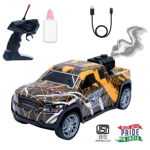 Off Road Chase Colorful Light Car Yellow